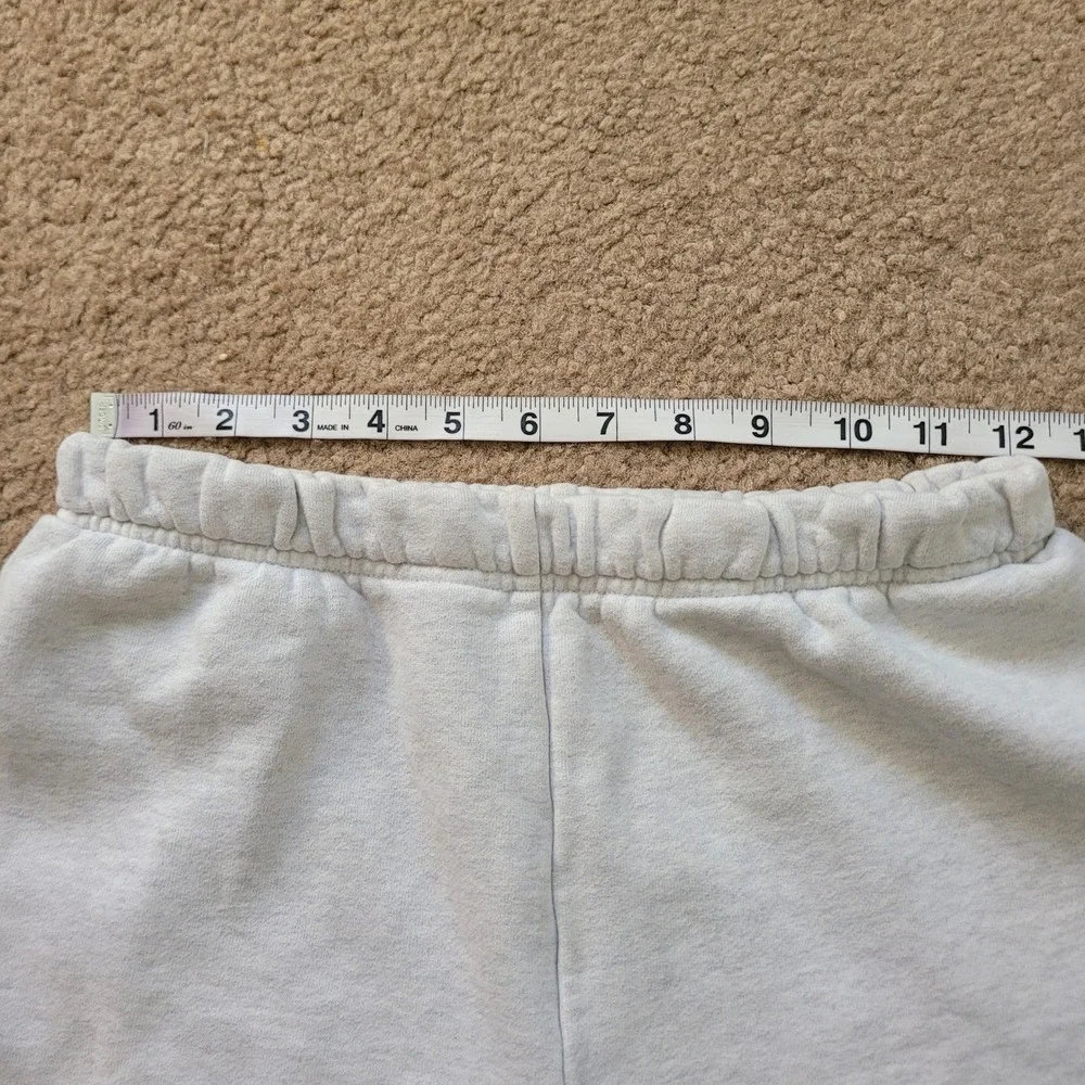Tna Women XS Cozy Fleece Perfect Sweat Shorts Heather Grey Elastic Waist Relaxed